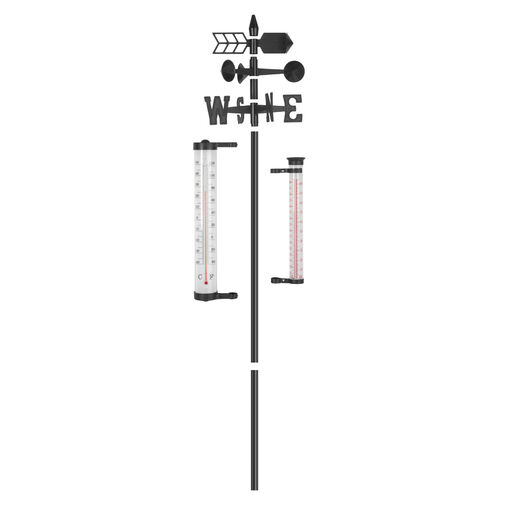 11278 • Kerti időjárás állomás - hőmérő, esőmérő, szélmérő - 145 cm