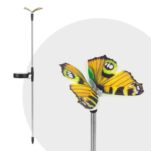 11387C • LED-es szolár pillangó - hidegfehér - 65 cm - 4 féle