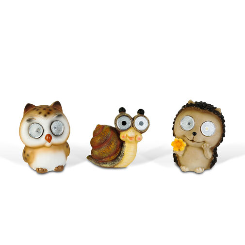 11429B • Szolár állatfigurák - 3 féle - 2 melegfehér LED - 10 cm