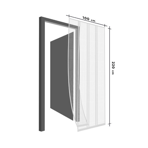 11608WH • Szúnyogháló függöny ajtóra