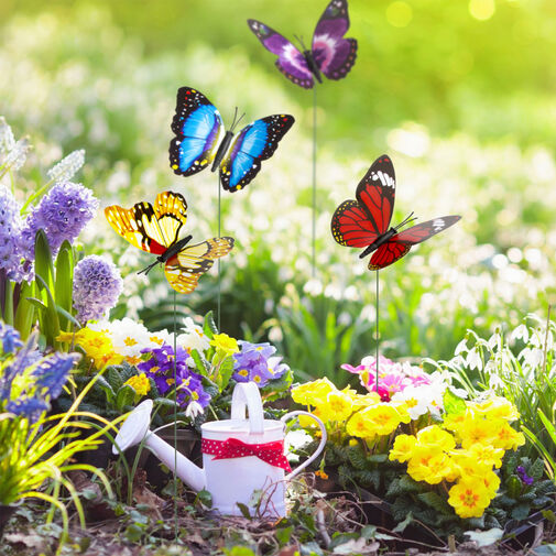 11699 • Leszúrható dekor pillangó - többféle - 29 cm - műanyag