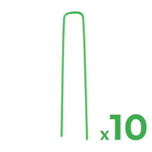 11789 • Leszúró tüske műfűhöz - fém - zöld - 3 x 15 cm - 10 db / csomag