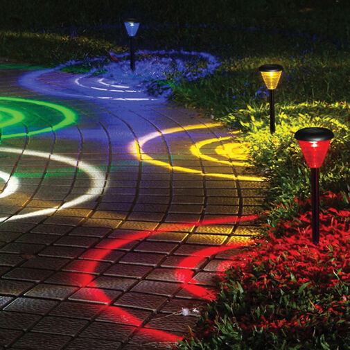 13004 • Leszúrható szolár lámpa - RGB LED - 9 x 36 cm - színváltós