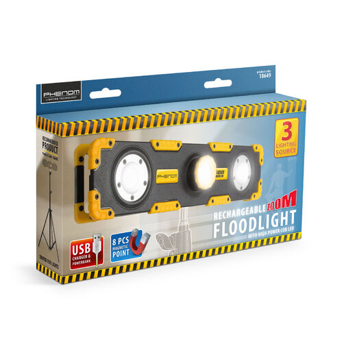 18649 • LED reflektor - akkumulátoros, dimmerelhető, fókuszálható - 1500 lumen