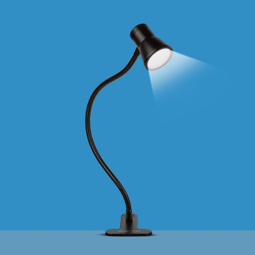 20258 • Flexibilis asztali lámpa - csipeszes - USB - állítható fényerő és színhőmérséklet - LED - fém