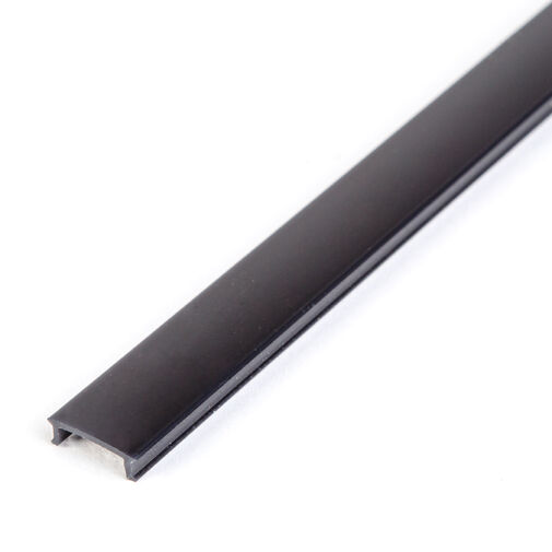 41010M1-BK • LED aluminium profil takaró búra - fekete - 1000mm (41010/41011hez)