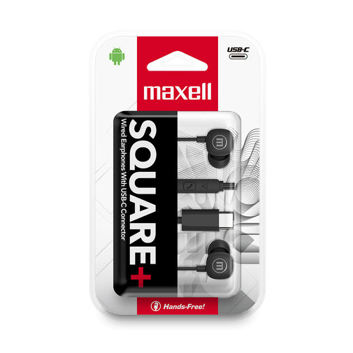 52041BK • Maxell square+ fülhallgató - Type-c - 120 cm - fekete