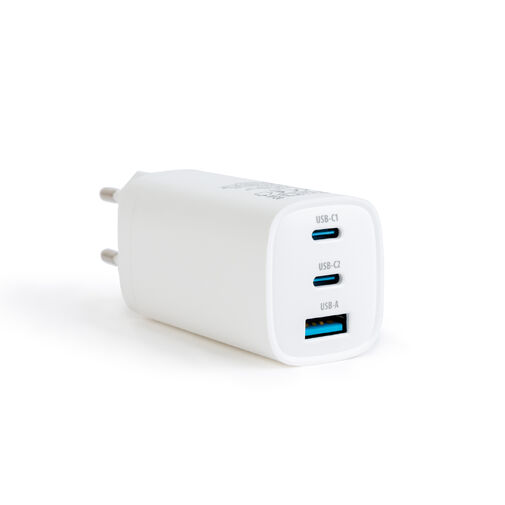 55060 • Hálózati Adapter USB + Type-C PD45W gyorstöltéssel - fehér