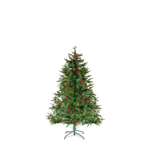 56481A • Műfenyő - 120 cm - PE / PVC - piros bogyóval