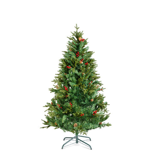 56481C • Műfenyő - 180 cm - PE / PVC - piros bogyóval