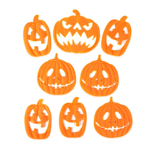 56615A • Halloween-i 3D gél ablakdekoráció - tök - 30 x 30 cm - 9 db / csomag