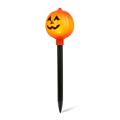 56617 • Halloween-i leszúrható lámpa - tök - elemes - 34 x 9,5 cm