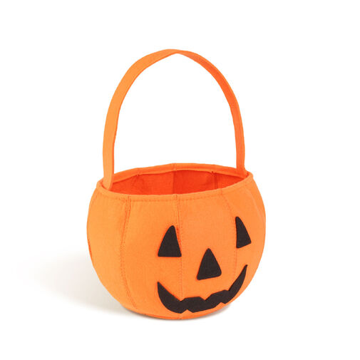 56628 • Halloween-i filc kosár - narancssárga - 16 x 20 cm