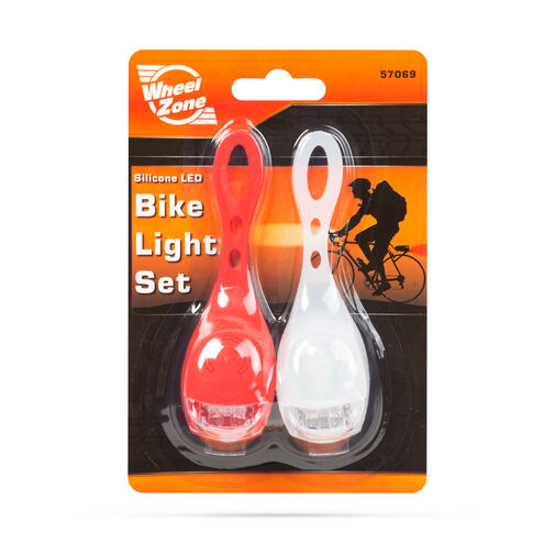 57069 • LED-es kerékpár lámpa szett szilikon borítással