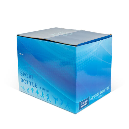 57211 • Sport kulacs - műanyag, átlátszó - 600 ml - 3 színben