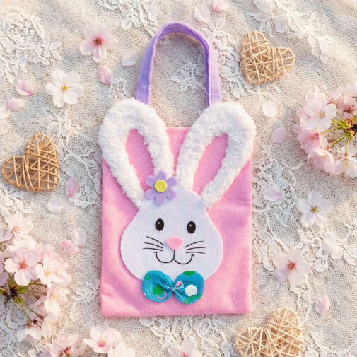 57982 • Húsvéti filc táska - nyuszi - 24 x 20 cm - 2 szín