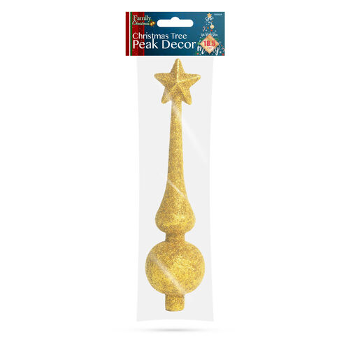 58062A • Karácsonyfa csúcsdísz - 18,5 cm - arany