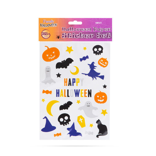 58131 • Halloween-i papír matrica szett - többféle motívum