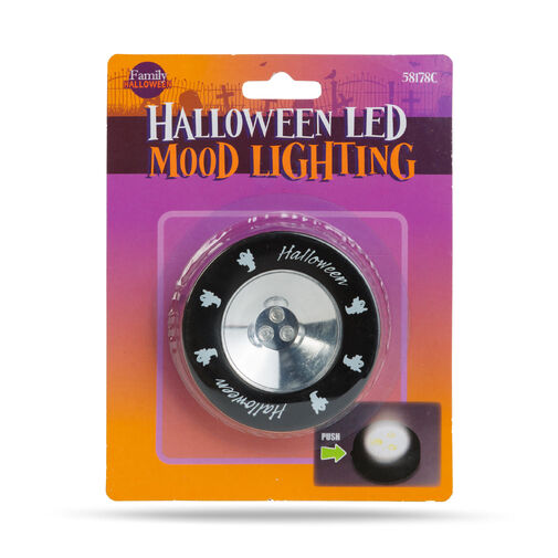 58178C • Halloween-i LED hangulatvilágítás - 3 LED - 3 x AAA - fekete, szellem