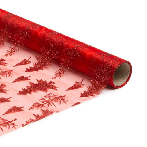 58200E • Karácsonyi asztalterítő futó - piros / piros - 180 x 28 cm - 3 féle
