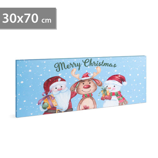 58464 • Karácsonyi LED-es hangulatkép - fali akasztóval, 2 x AA, 70 x 30 cm