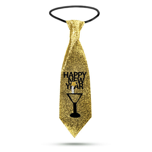 58510B • Szilveszteri nyakkendő - arany glitteres - 41 x 11 cm