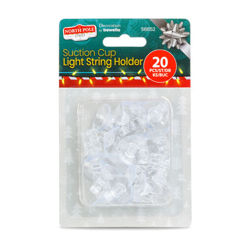 58852 • Tapadókorongos fényfüzér rögzítő – 20 mm – 20 db / csomag
