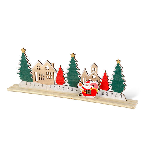 58879 • Adventi naptár - karácsonyi falu - MDF - 40 x 12 cm