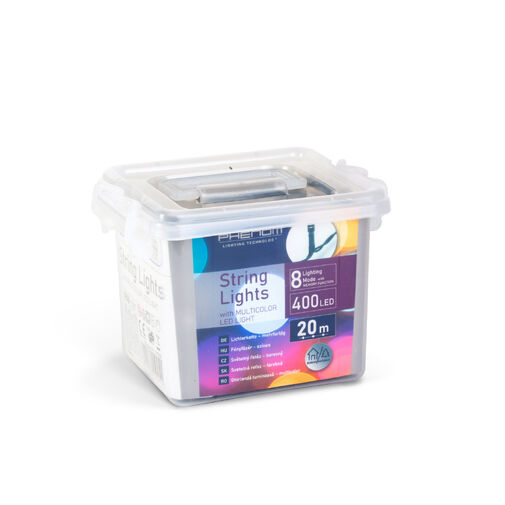 59768 • Fényfüzér - 20 m - színes - 400 LED - 220-240V - 6W - zöld kábel