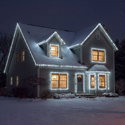 59769CT • Fényfüzér - 30 m - hidegfehér - 600 LED - 220-240V - 6W - átlátszó kábel