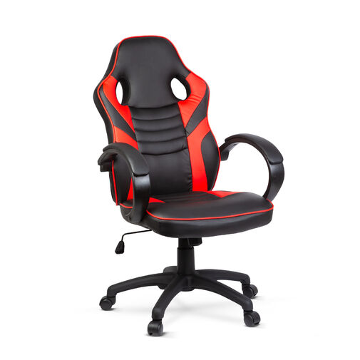 BMD1109RD • Gamer szék karfával - piros - 71 x 53 cm / 53 x 52 cm