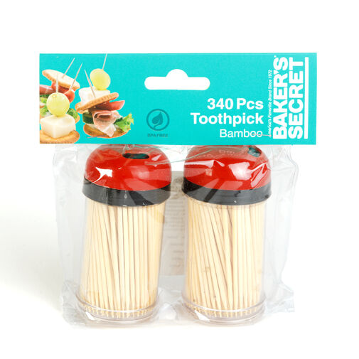 BS40172 • Baker's Secret fogpiszkáló - bambusz - 7 cm - 2 x 170 db